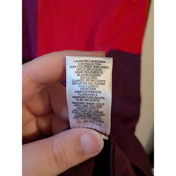 4/$12 Narciso Rodriguez Medium Color Block Knit Dress - Picture 6 of 6